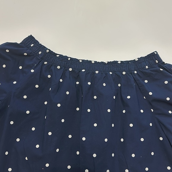 Navy Polka Dot Off-Shoulder Top - Picture 8 of 8